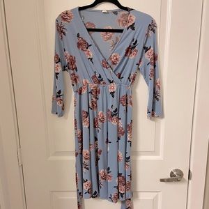 Floral Wrap Dress